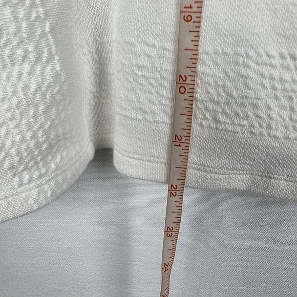 Anthropologie Maeve Womens M Stephi Cross Back Knit Sleevless Top White Wedding - Picture 6 of 6